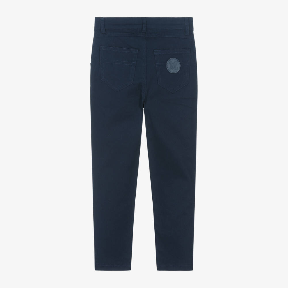 Mitch & Son-بنطلون قطن تويل لون كحلي للأولاد | Childrensalon Outlet