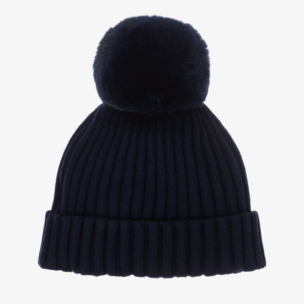 Mitch & Son-قبعة بوم بوم أطفال ولادي محبوكة لون كحلي | Childrensalon Outlet