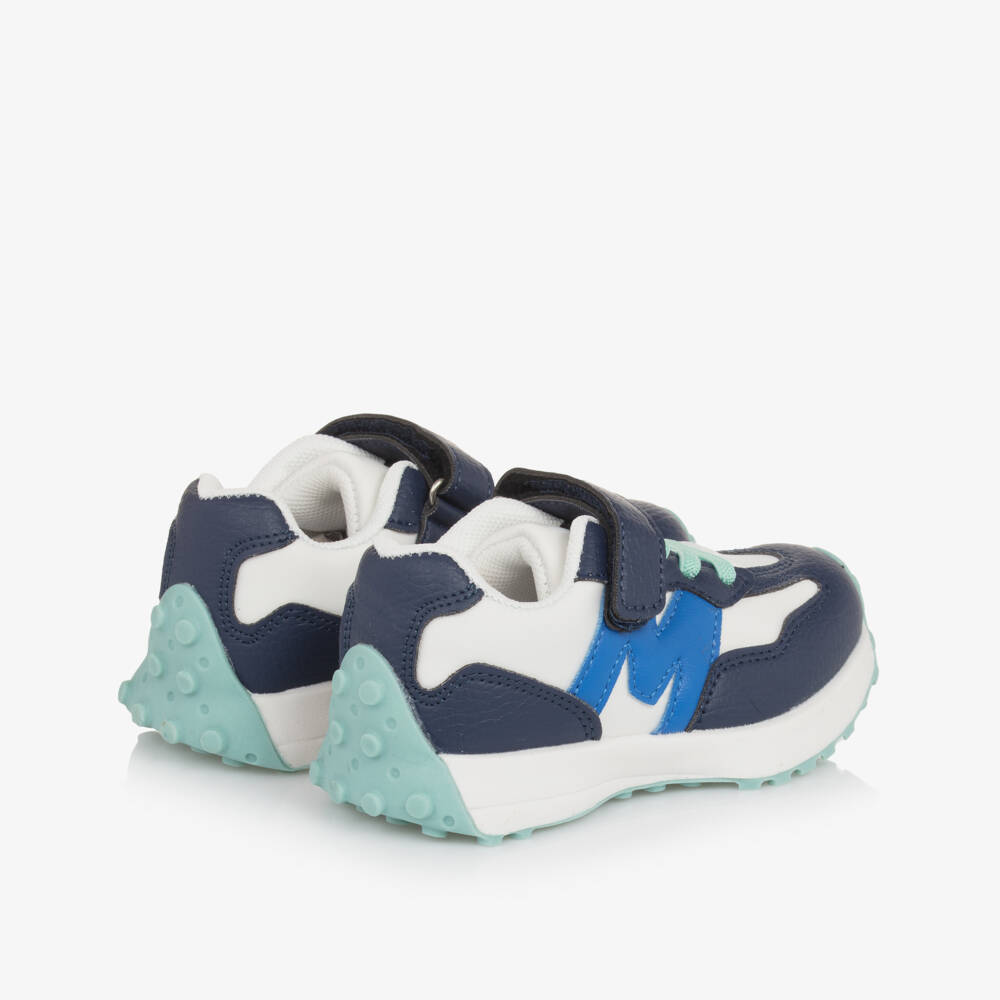 Mitch & Son-Boys' Navy & White Velcro Sneakers | Childrensalon Outlet