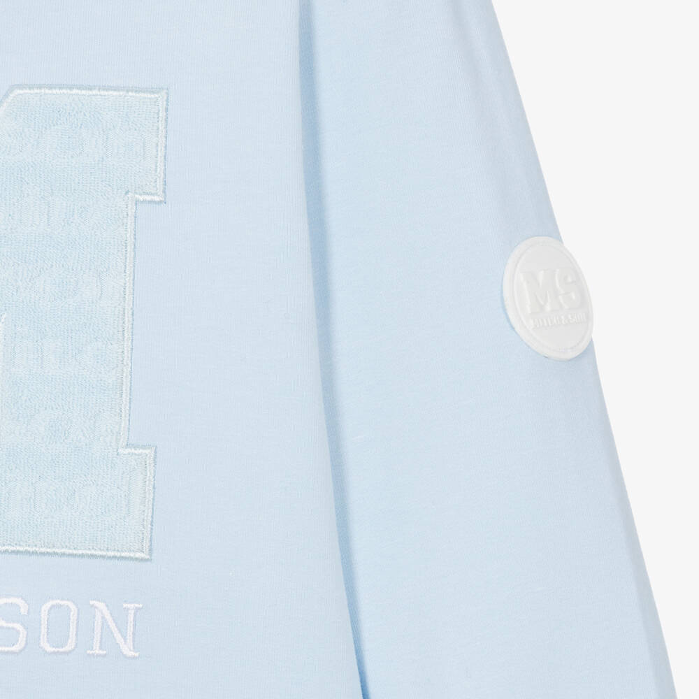 Mitch & Son-Boys Pale Blue Cotton Shorts Set | Childrensalon Outlet