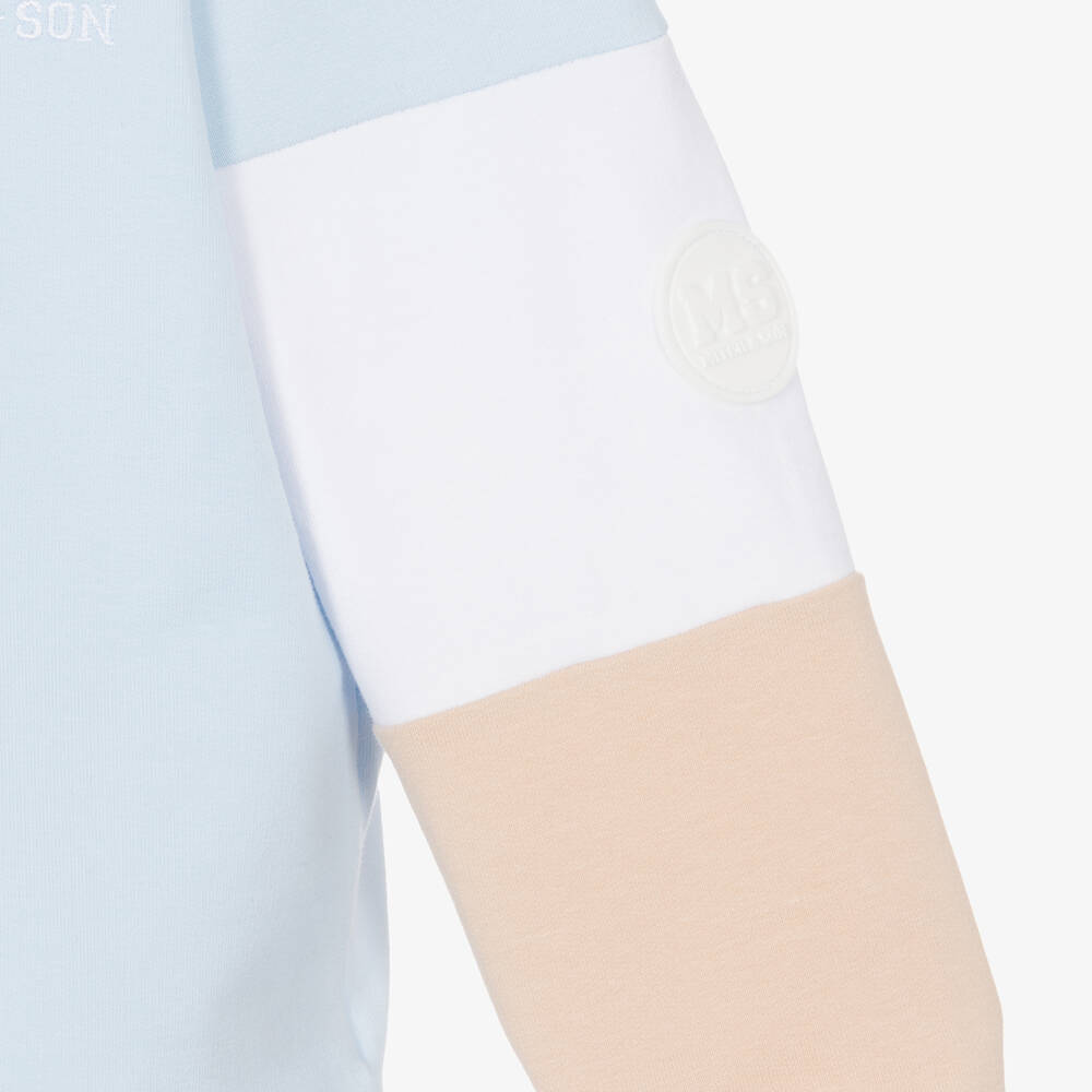 Mitch & Son-Boys Pale Blue Cotton Tracksuit | Childrensalon Outlet