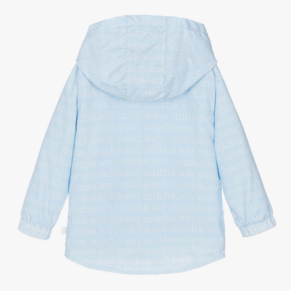 Mitch & Son-Boys Pale Blue Hooded Jacket | Childrensalon Outlet
