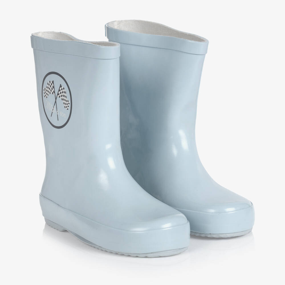 Mitch & Son - Boys Pale Blue Rain Boots | Childrensalon