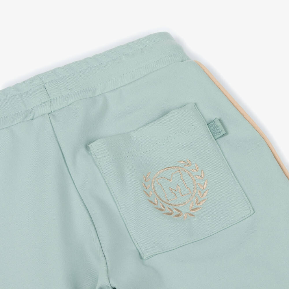 Mitch & Son-Boys Pale Green Polo Style Tracksuit | Childrensalon Outlet