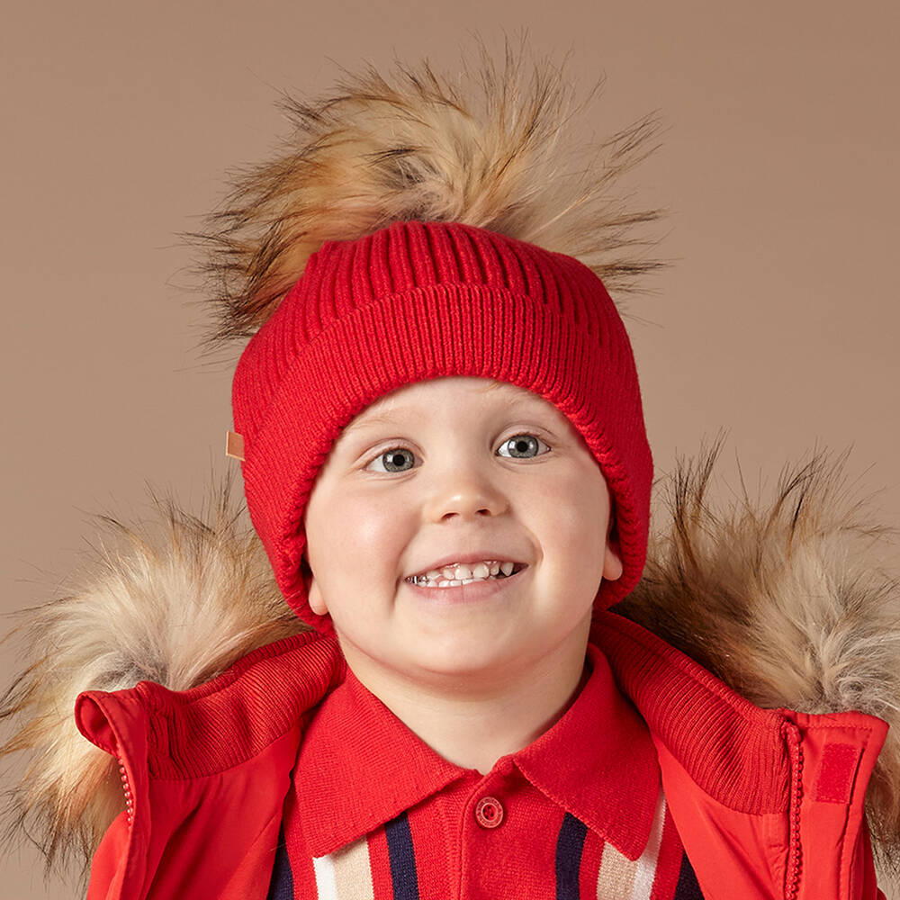 Boys pom pom hat outlet