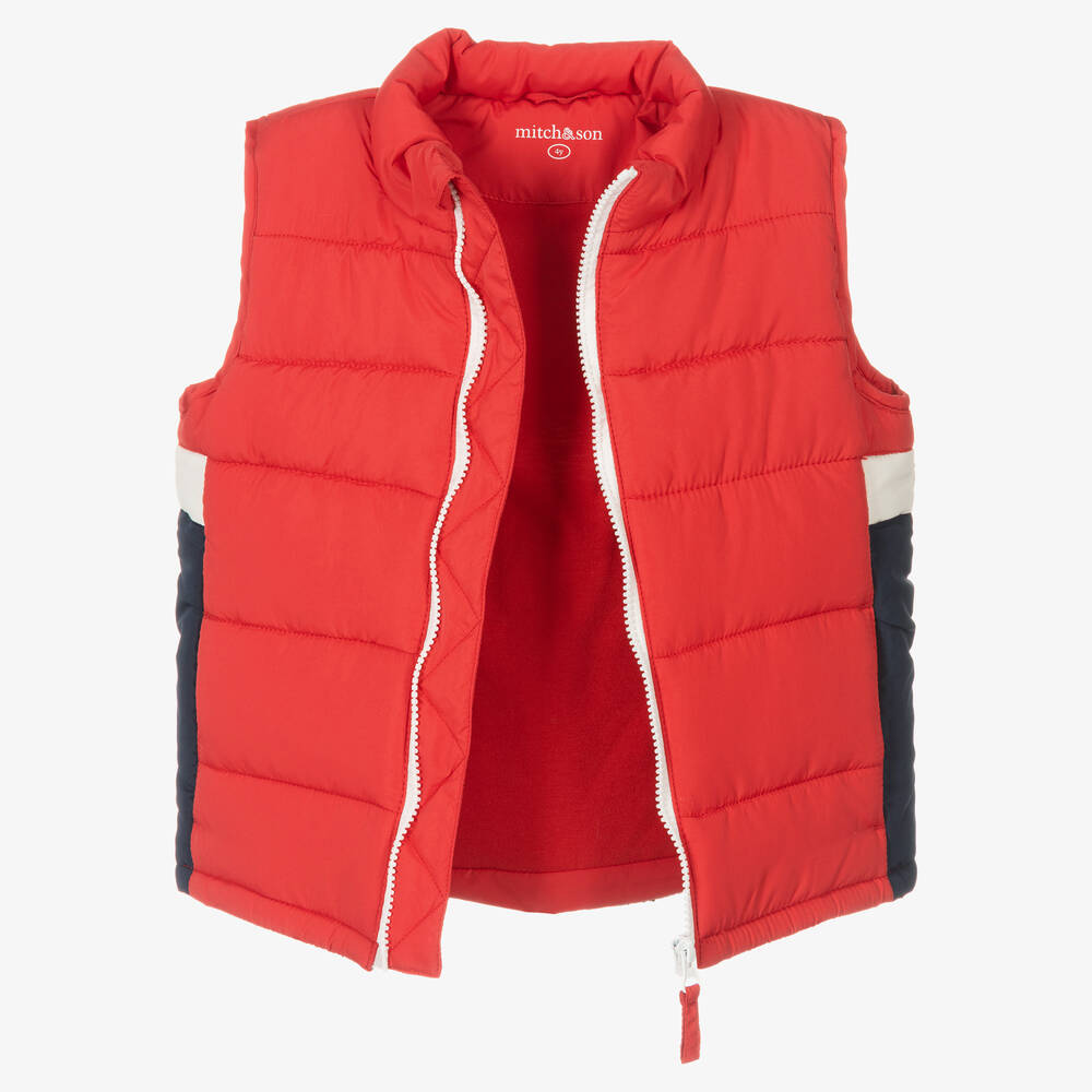 Red boys gilet new arrivals