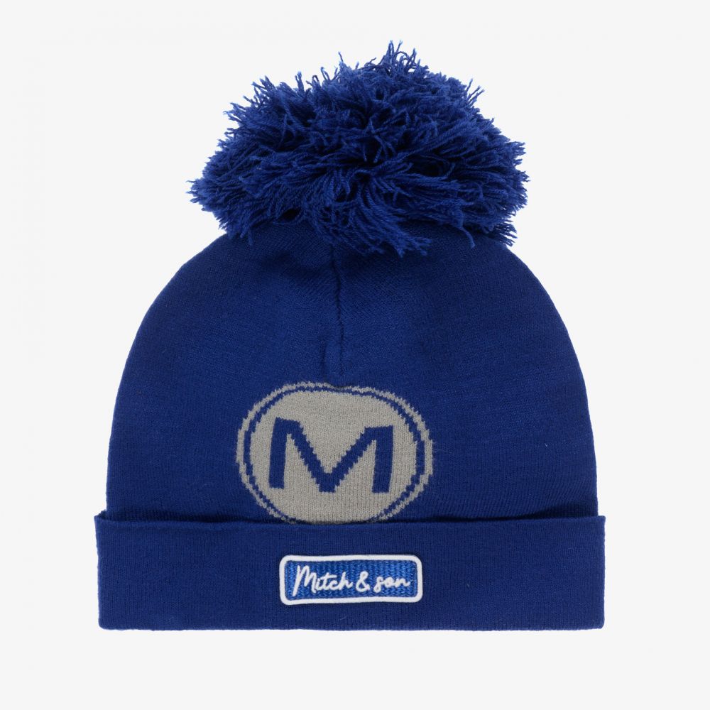 Mitch & Son - Boys Royal Blue Knitted Hat | Childrensalon