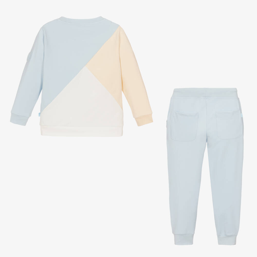 Mitch & Son-Boys Sky and Cream Jersey Set | Childrensalon Outlet