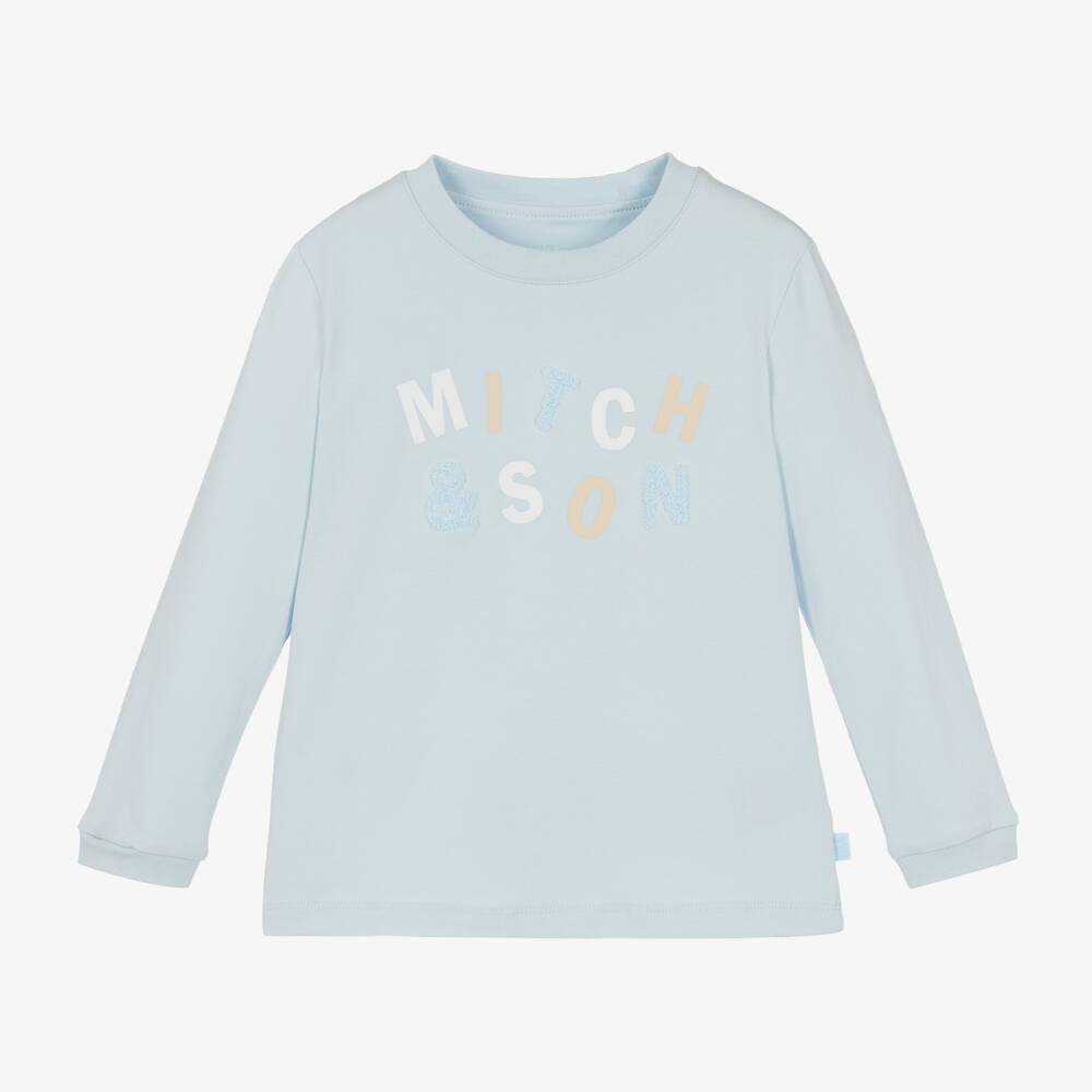 Mitch & Son-Boys Sky Blue Jersey Top | Childrensalon Outlet