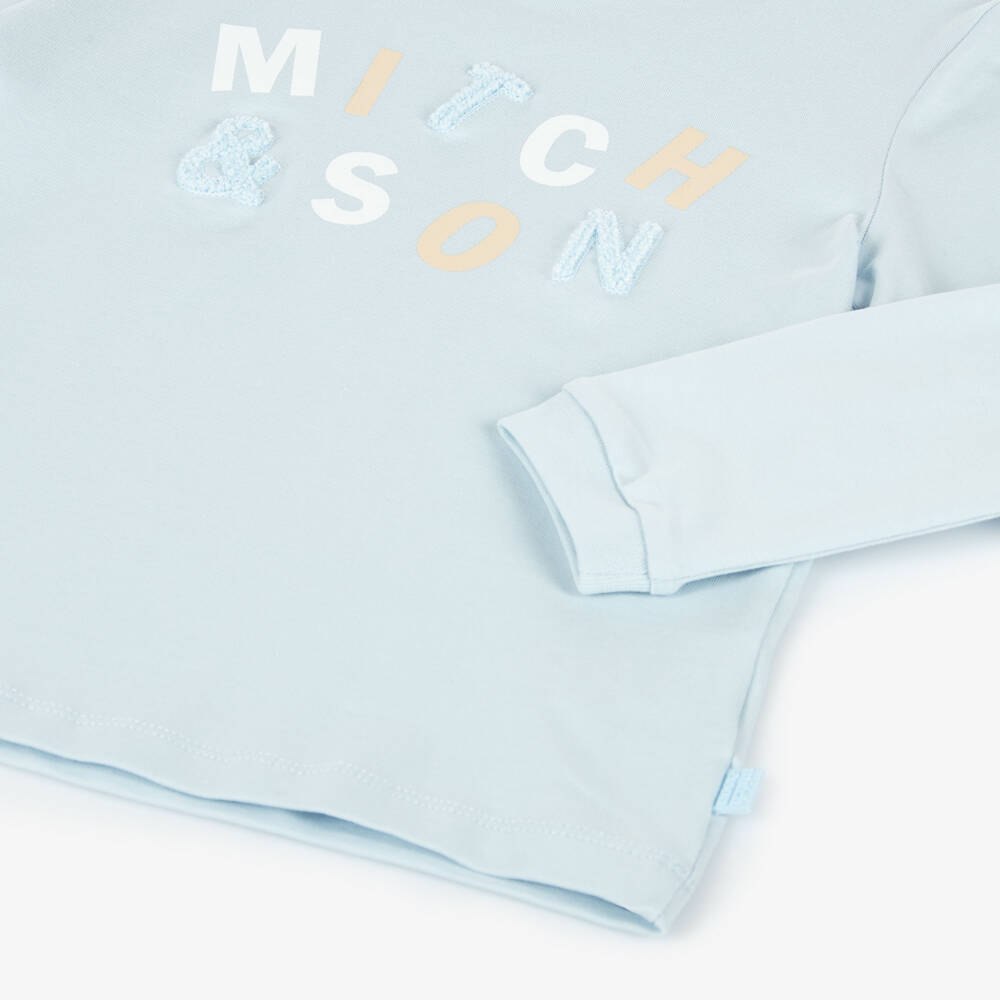 Mitch & Son-Boys Sky Blue Jersey Top | Childrensalon Outlet