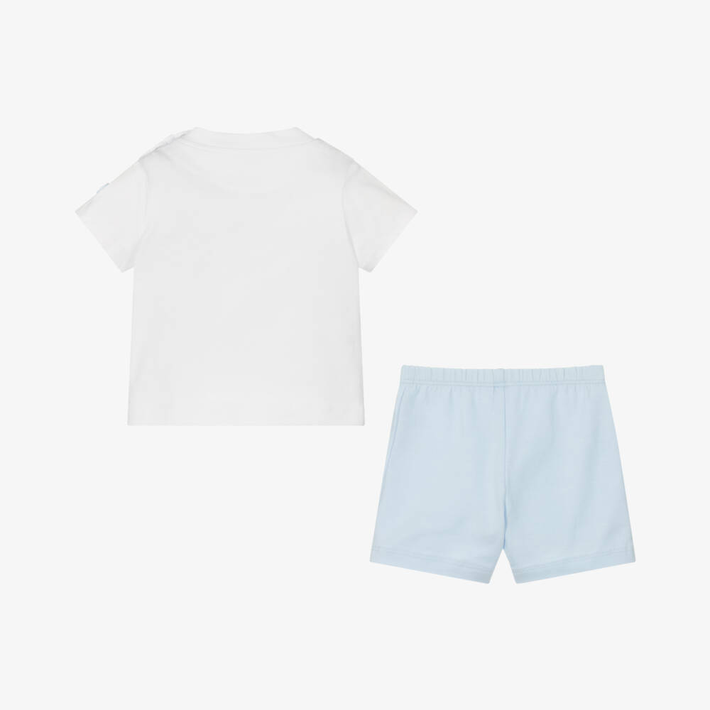 Mitch & Son-Boys Soft Blue Jersey Shorts Ensemble | Childrensalon Outlet