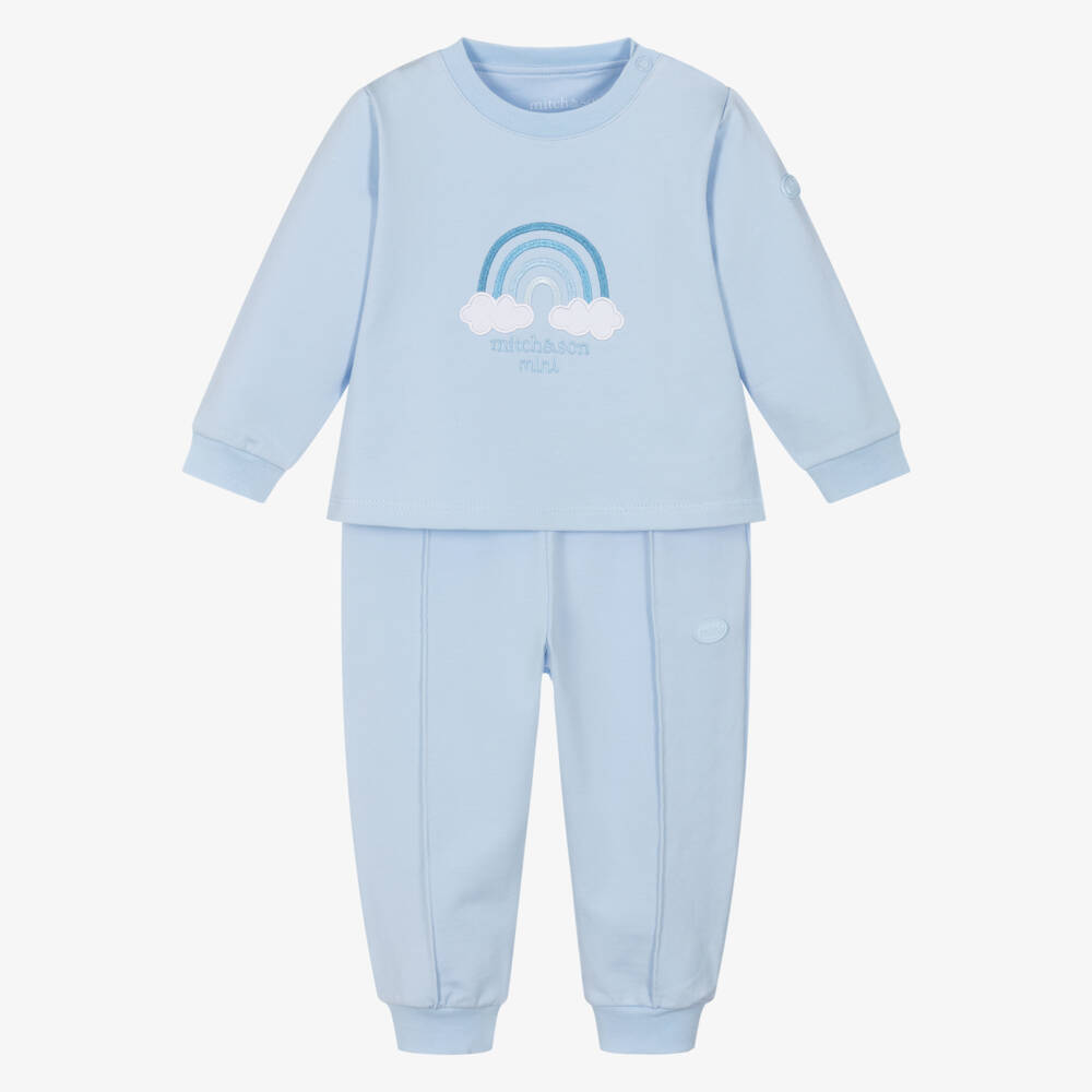 Mitch & Son-Мягкий синий трикотажный спортивный костюм для мальчиков | Childrensalon Outlet