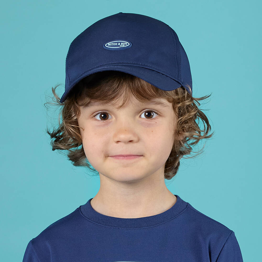 Mitch & Son-Boys Soft Blue Sport Cap | Childrensalon Outlet