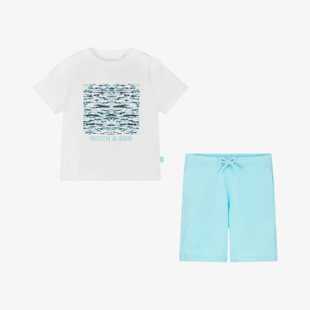 Mitch & Son-Мягкий вязаный комплект шорт для мальчиков | Childrensalon Outlet