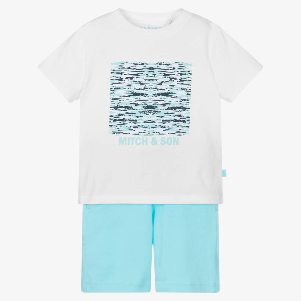Mitch & Son-Boys Soft Knit Shorts Ensemble | Childrensalon Outlet