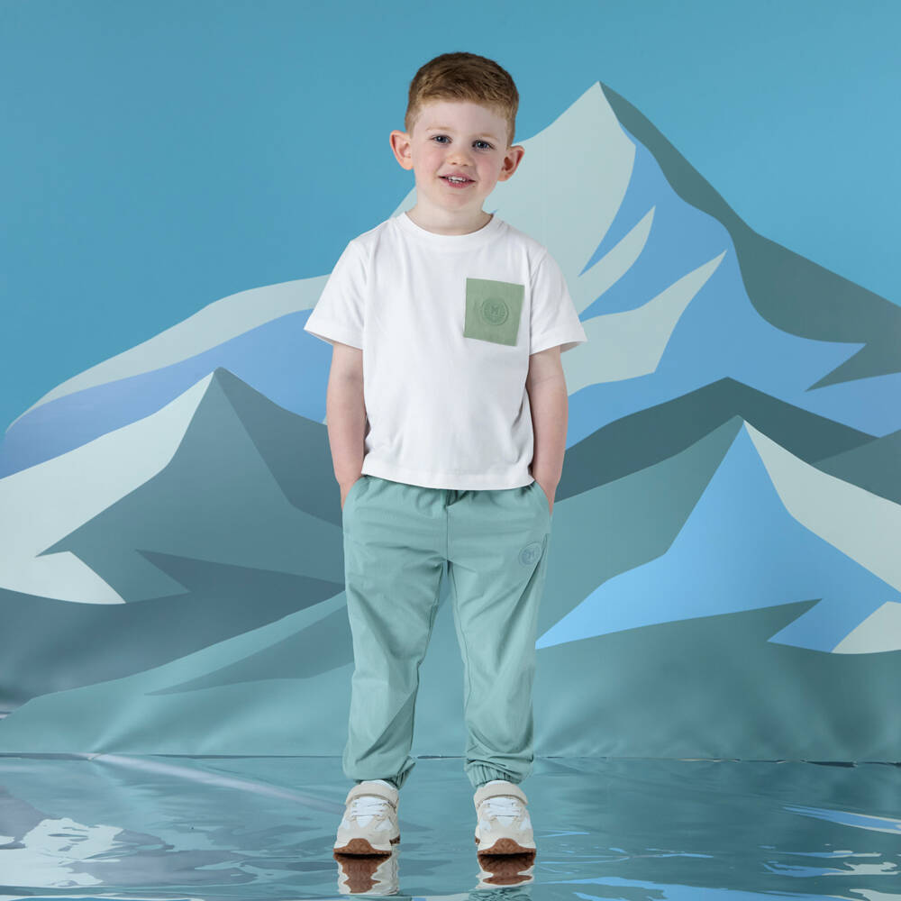 Mitch & Son-تيشيرت أبيض ناعم للأولاد بجيب | Childrensalon Outlet