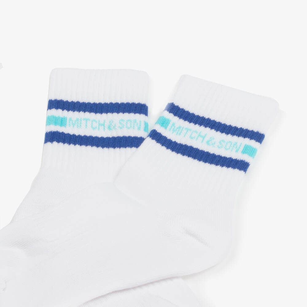 Mitch & Son-Boys Striped Cotton Blend Socks | Childrensalon Outlet