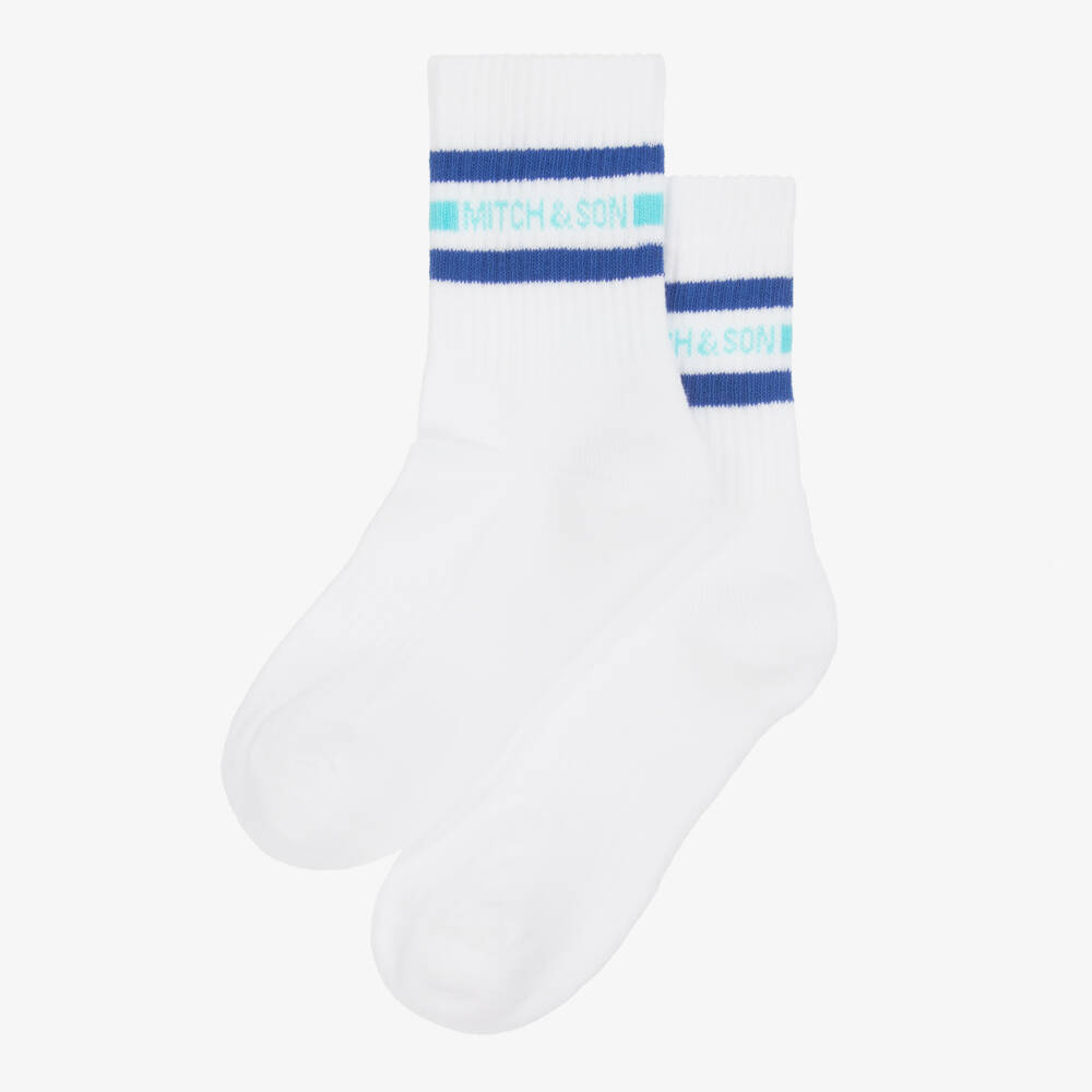 Mitch & Son-Boys Striped Cotton Blend Socks | Childrensalon Outlet