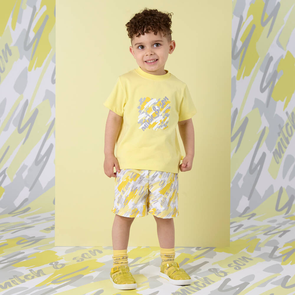 Mitch & Son-Boys Sunny Scribble Tee | Childrensalon Outlet
