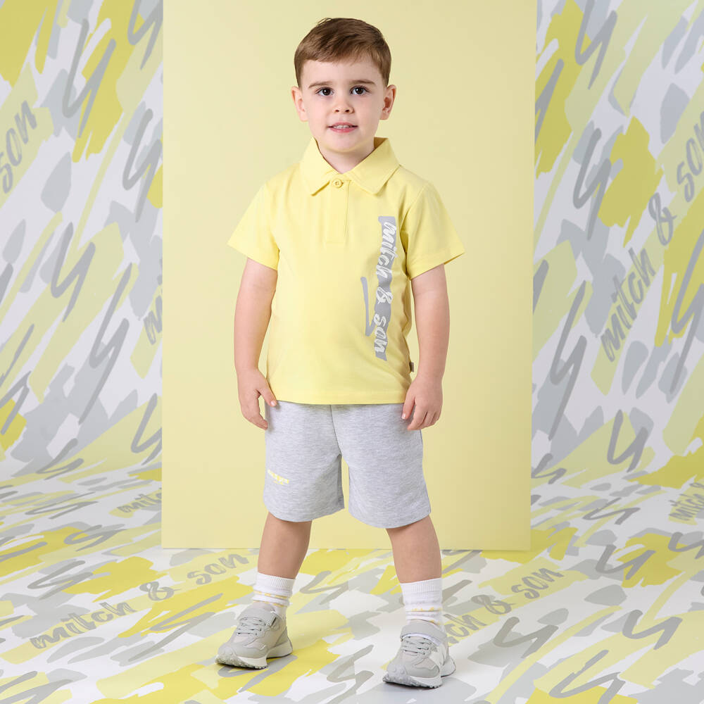 Mitch & Son-Boys Sunny & Slate Cotton Ensemble | Childrensalon Outlet