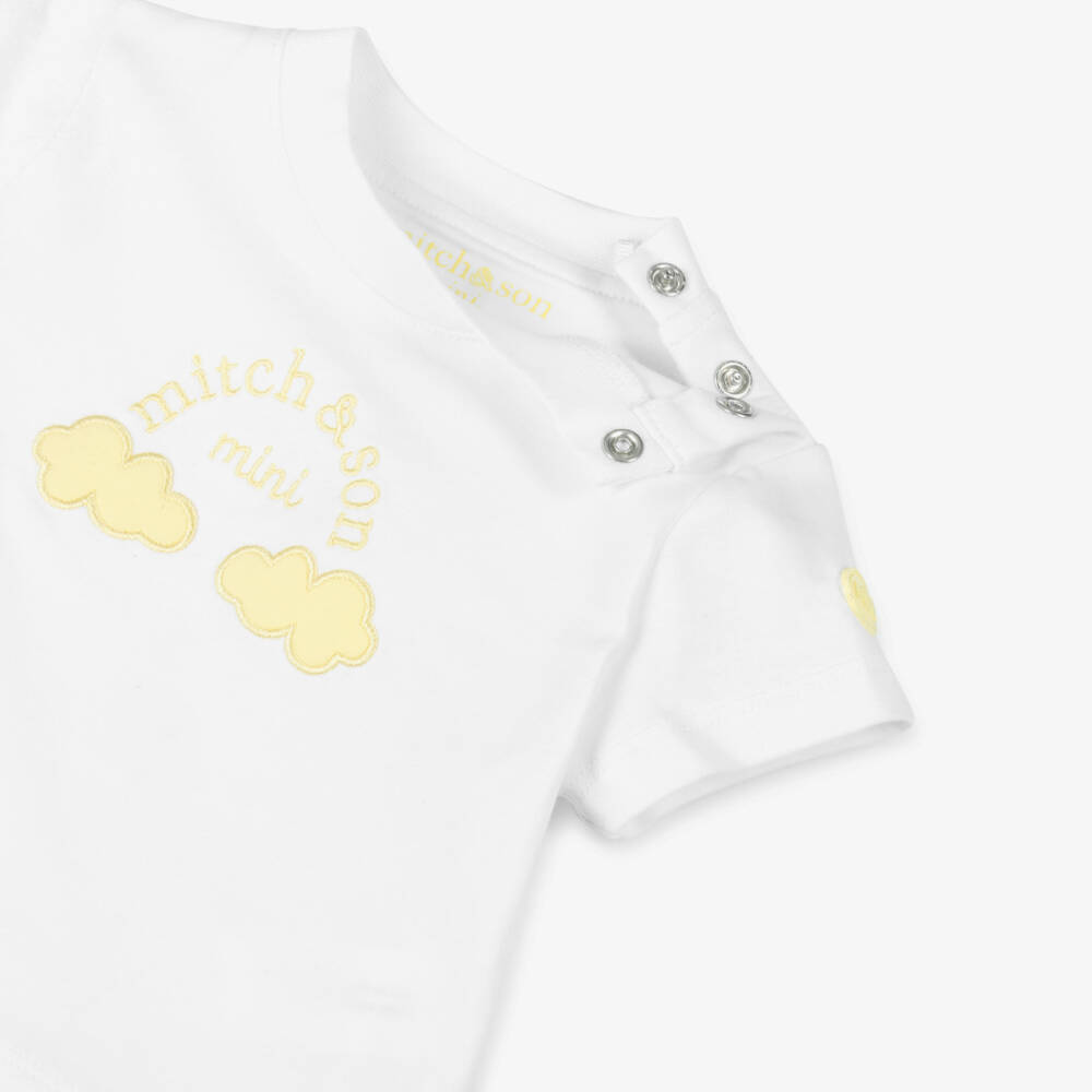 Mitch & Son-شورت جيرسي مزدوج للأولاد بلون الشمس | Childrensalon Outlet