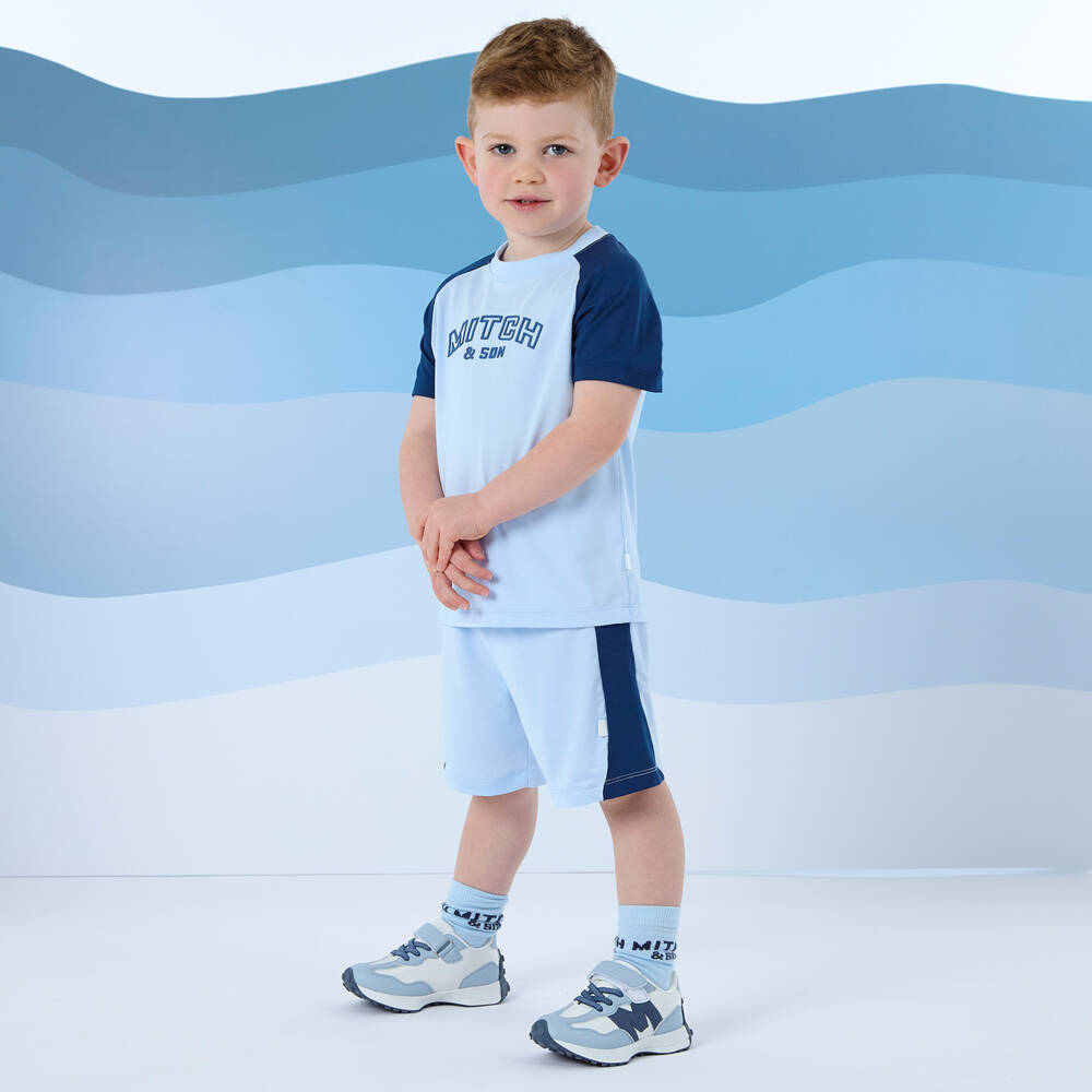 Mitch & Son-Boys Two-Tone Velcro Sneakers | Childrensalon Outlet