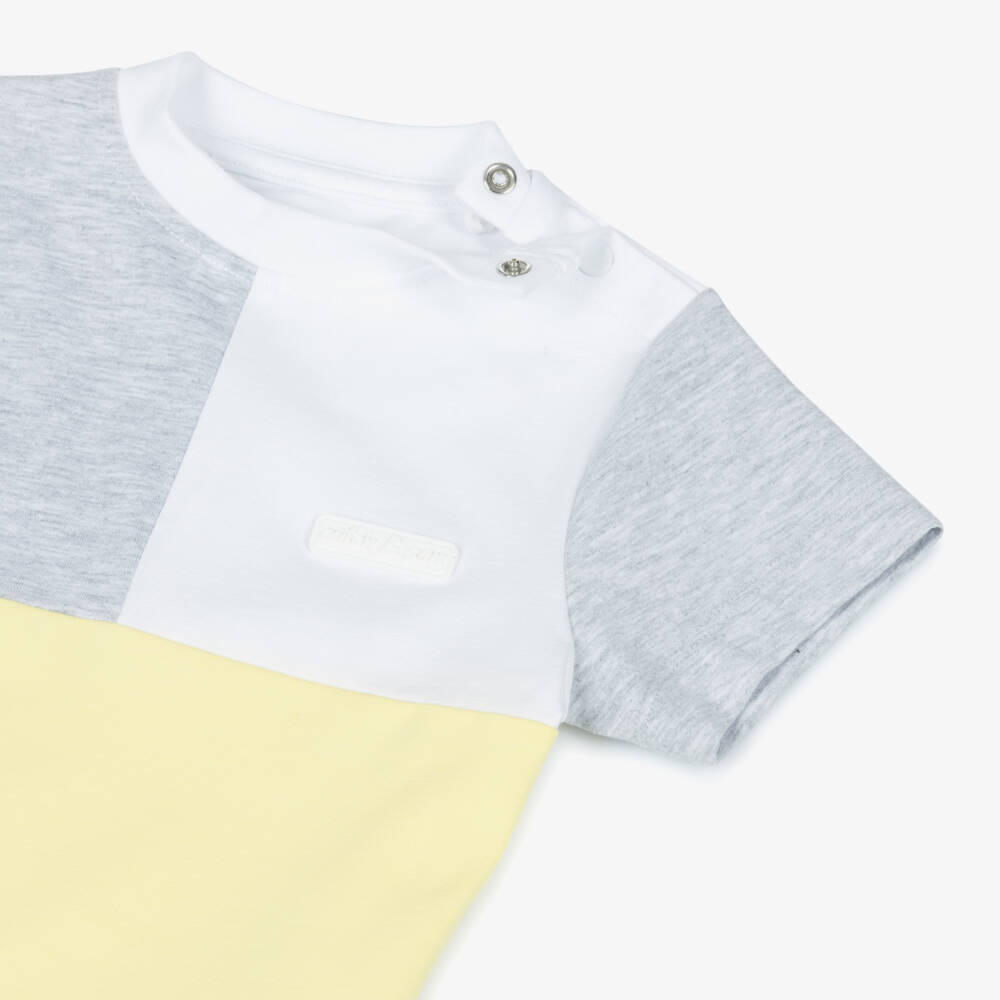 Mitch & Son-طقم رمادي وأصفر نابض بالحياة للأولاد | Childrensalon Outlet