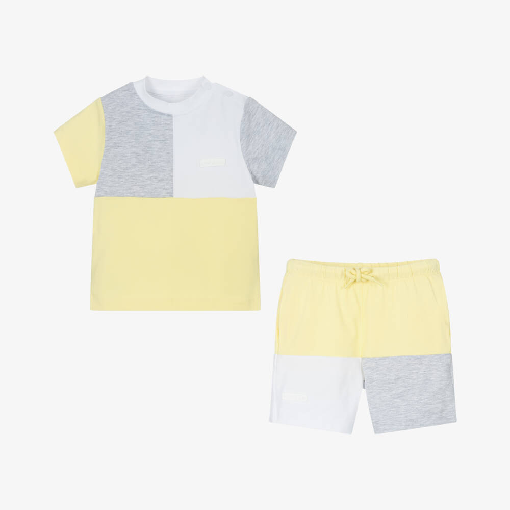 Mitch & Son-طقم رمادي وأصفر نابض بالحياة للأولاد | Childrensalon Outlet