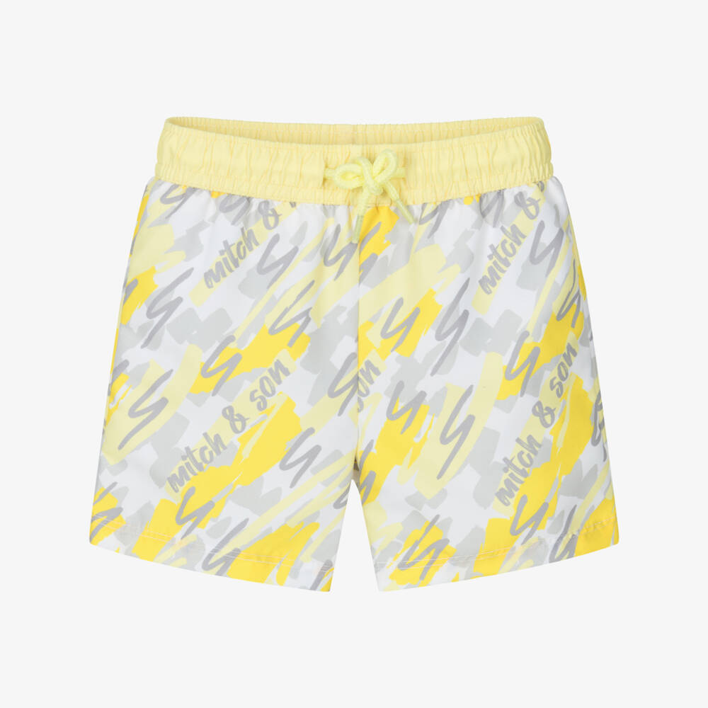 Mitch & Son-Boys Vibrant Scribble Beach Shorts | Childrensalon Outlet
