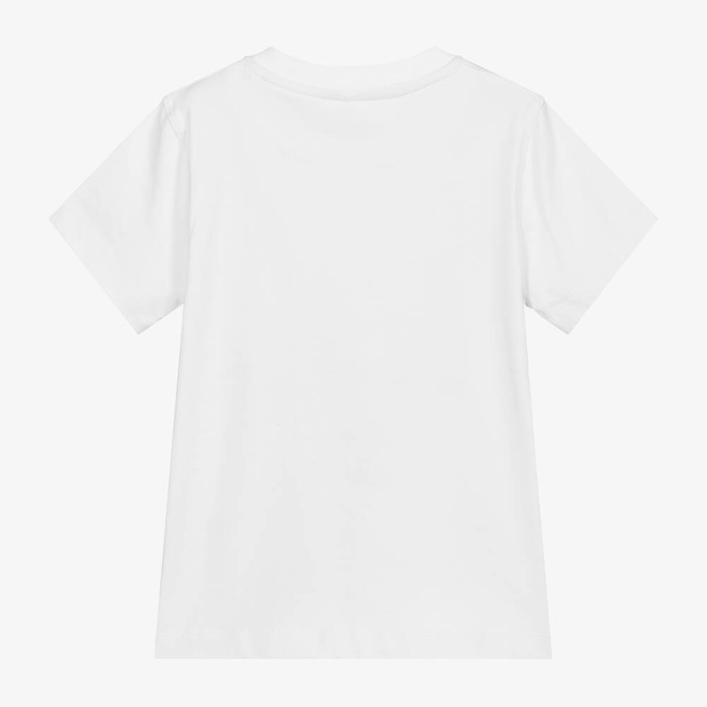 Mitch & Son-Белая хлопковая футболка для мальчиков | Childrensalon Outlet
