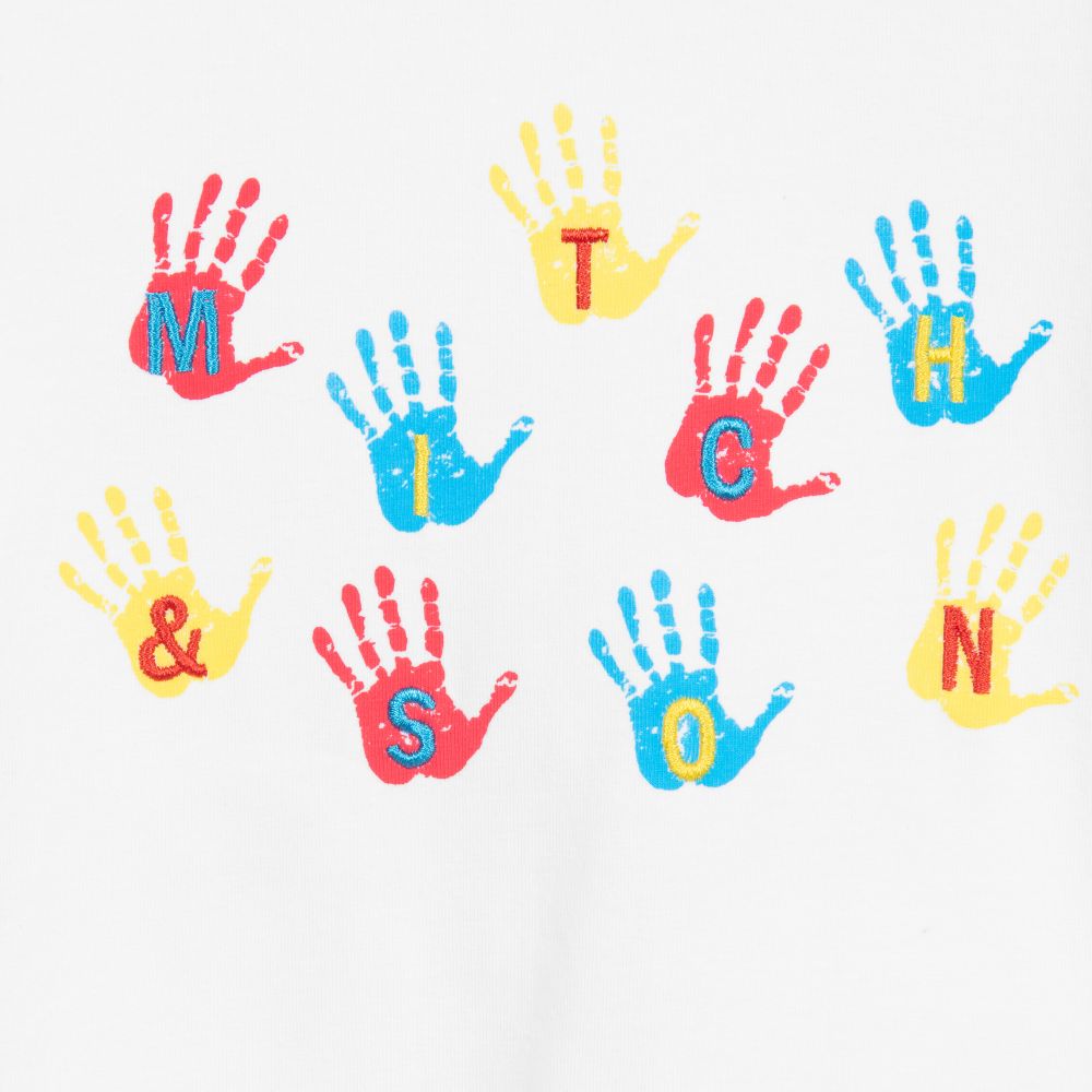 Mitch & Son-Белая хлопковая футболка для мальчиков | Childrensalon Outlet