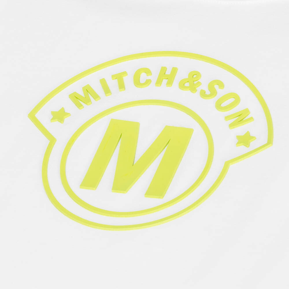 Mitch & Son-طقم شورت قطن جيرسي لون أبيض وأخضر للأولاد | Childrensalon Outlet