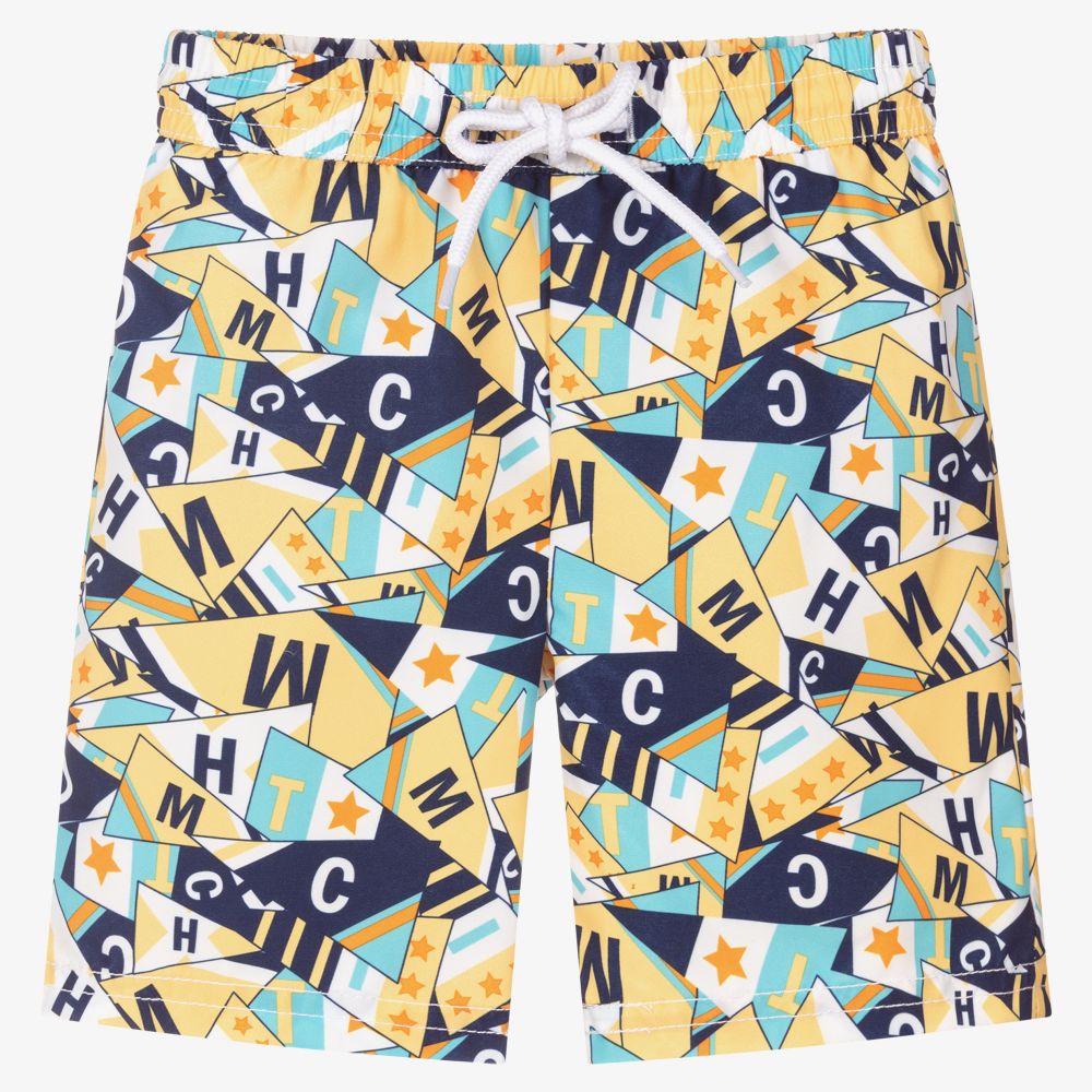 Mitch & Son - Badeshorts in Gelb und Blau (J) | Childrensalon