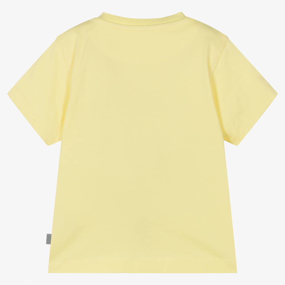 Mitch & Son-Boys Yellow Cotton T-Shirt | Childrensalon Outlet