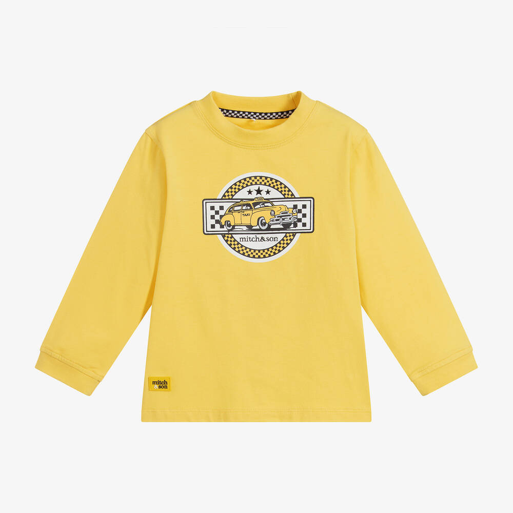 Mitch & Son-Желтый хлопковый топ для мальчиков | Childrensalon Outlet