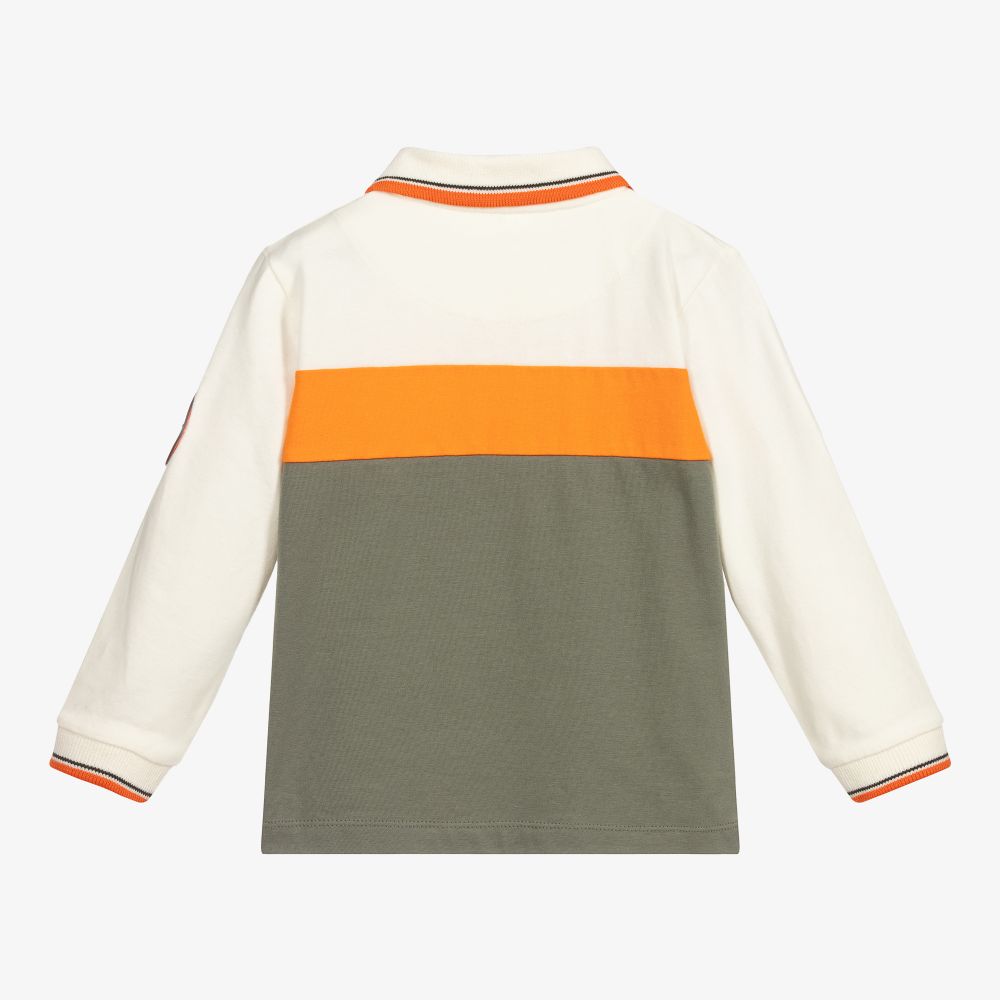 Mitch & Son-Colourblock Cotton Polo Shirt | Childrensalon Outlet
