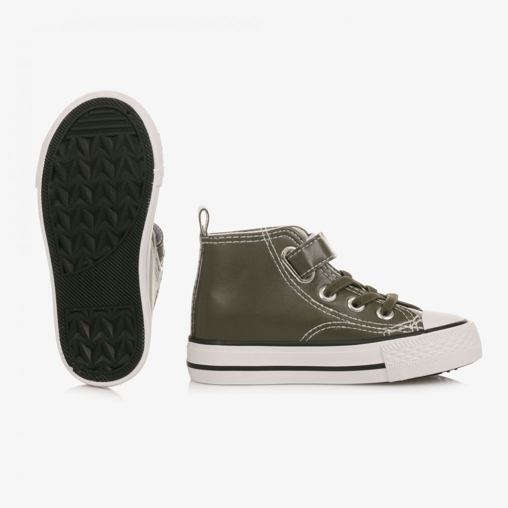 Mitch & Son-Green High-Top Trainers | Childrensalon Outlet