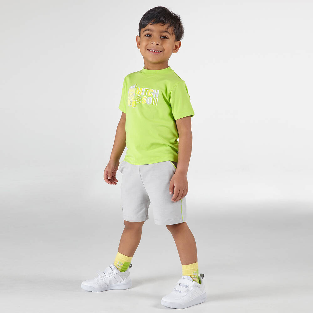 Mitch & Son-Green & Yellow Socks (2 Pack) | Childrensalon Outlet