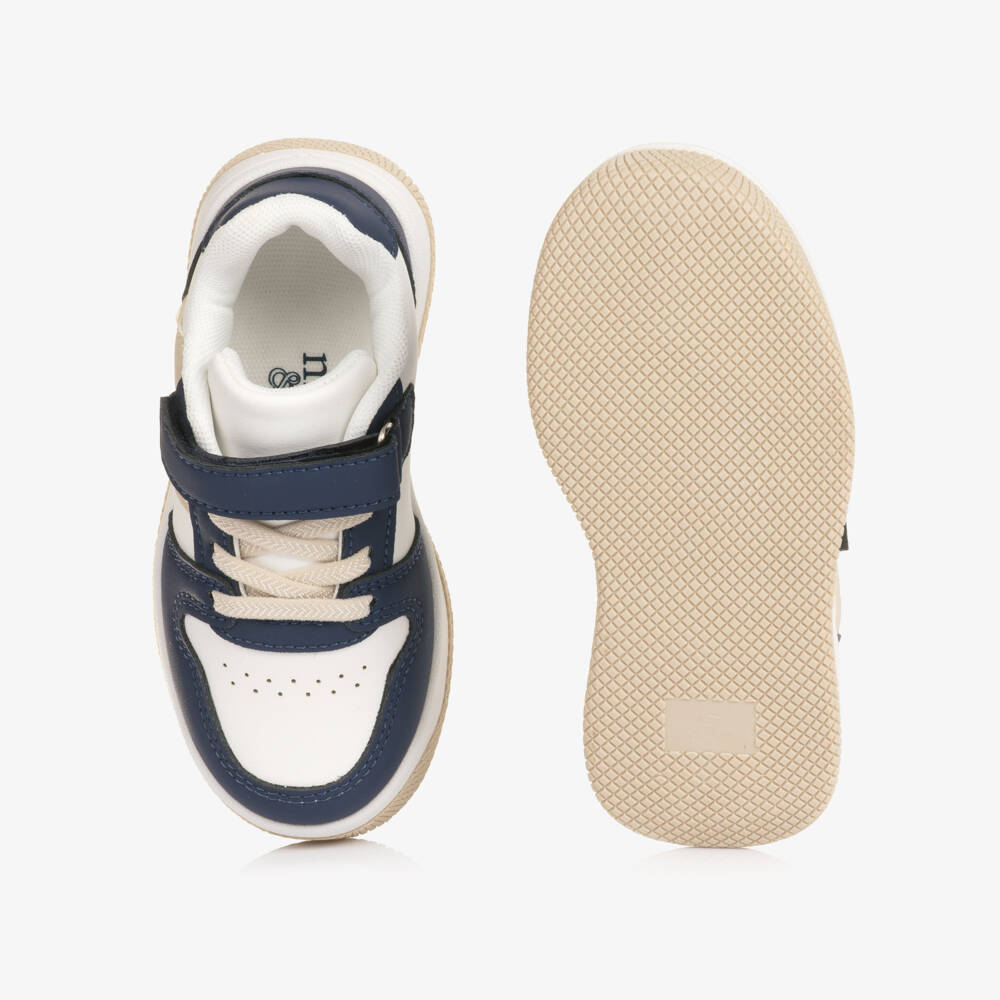 Mitch & Son-Navy & Beige Trainers | Childrensalon Outlet