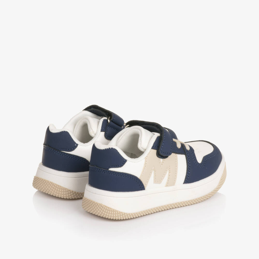 Mitch & Son-Navy & Beige Trainers | Childrensalon Outlet