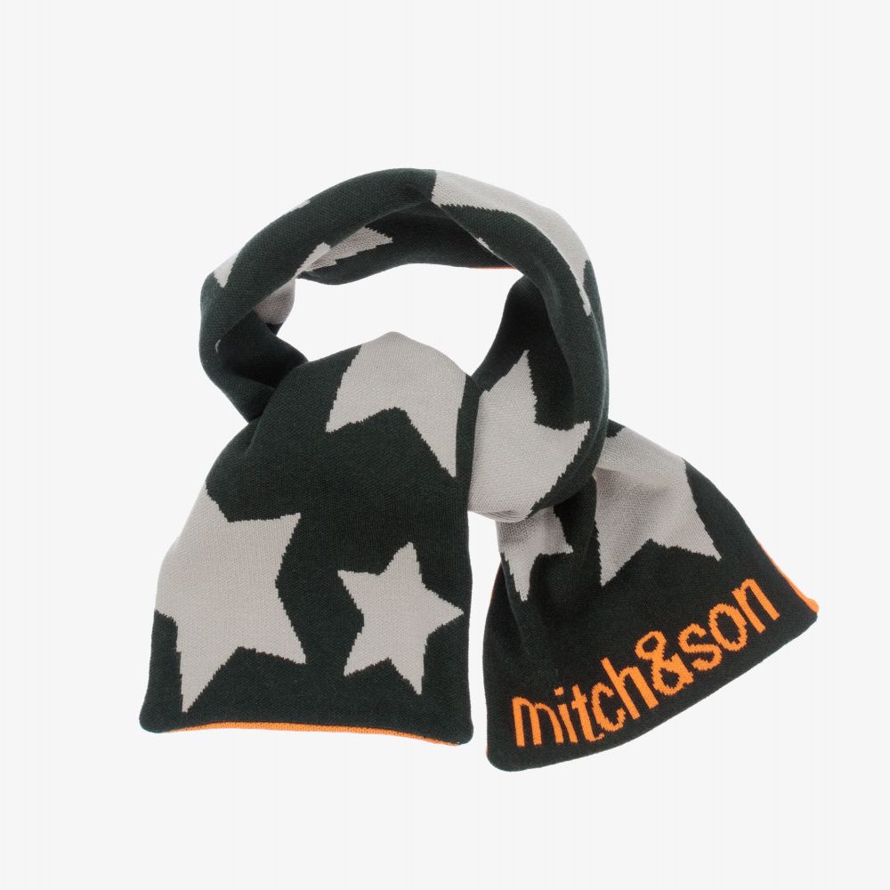 Mitch & Son - Orange & Green Scarf (114cm) | Childrensalon