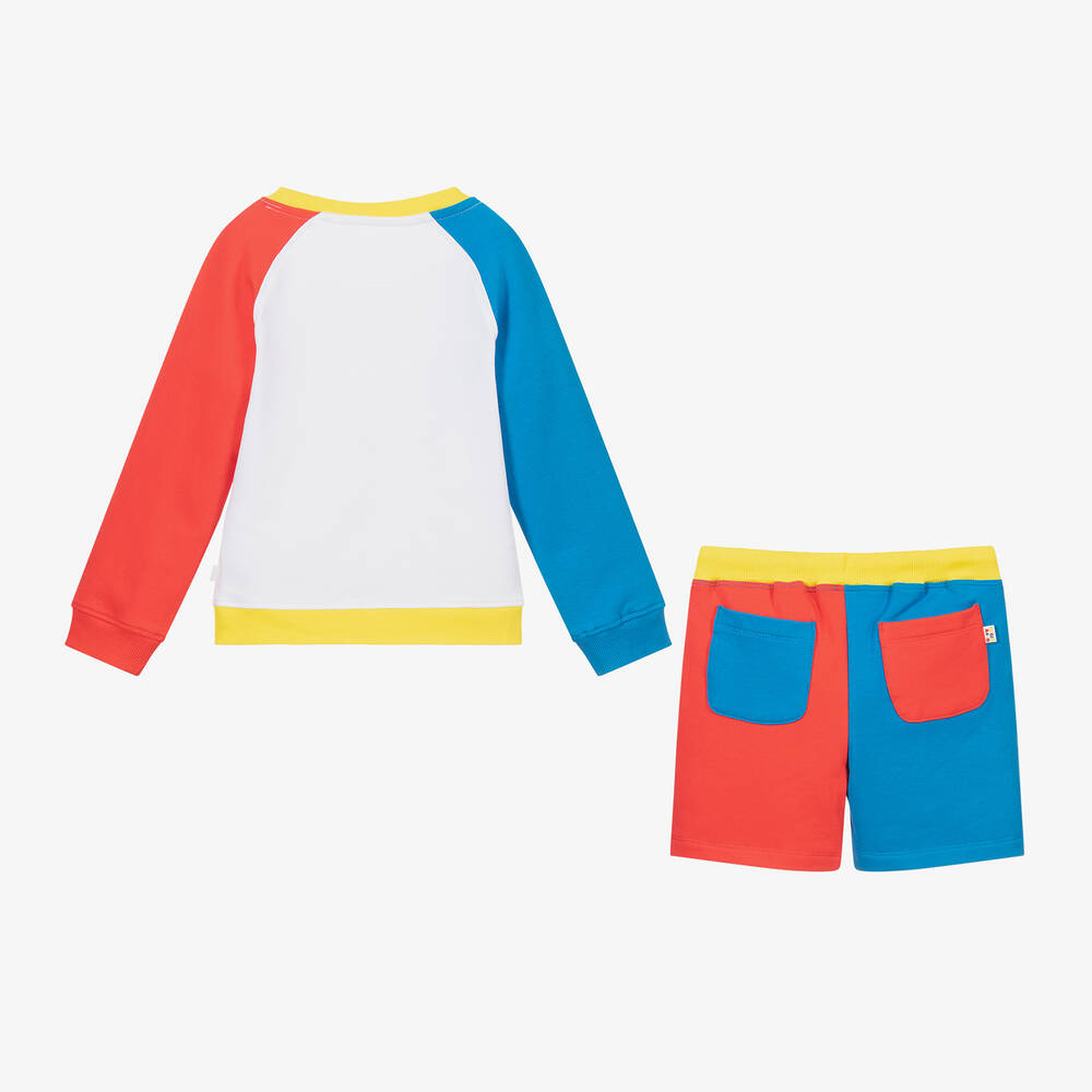 Mitch & Son-Red & Blue Jersey Tracksuit | Childrensalon Outlet