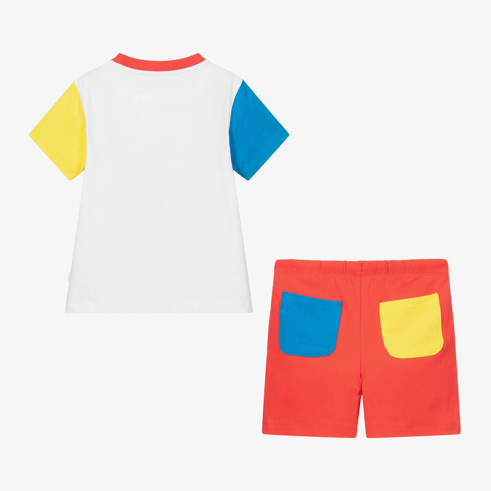 Mitch & Son-Комплект красного и белого цвета с шортами | Childrensalon Outlet