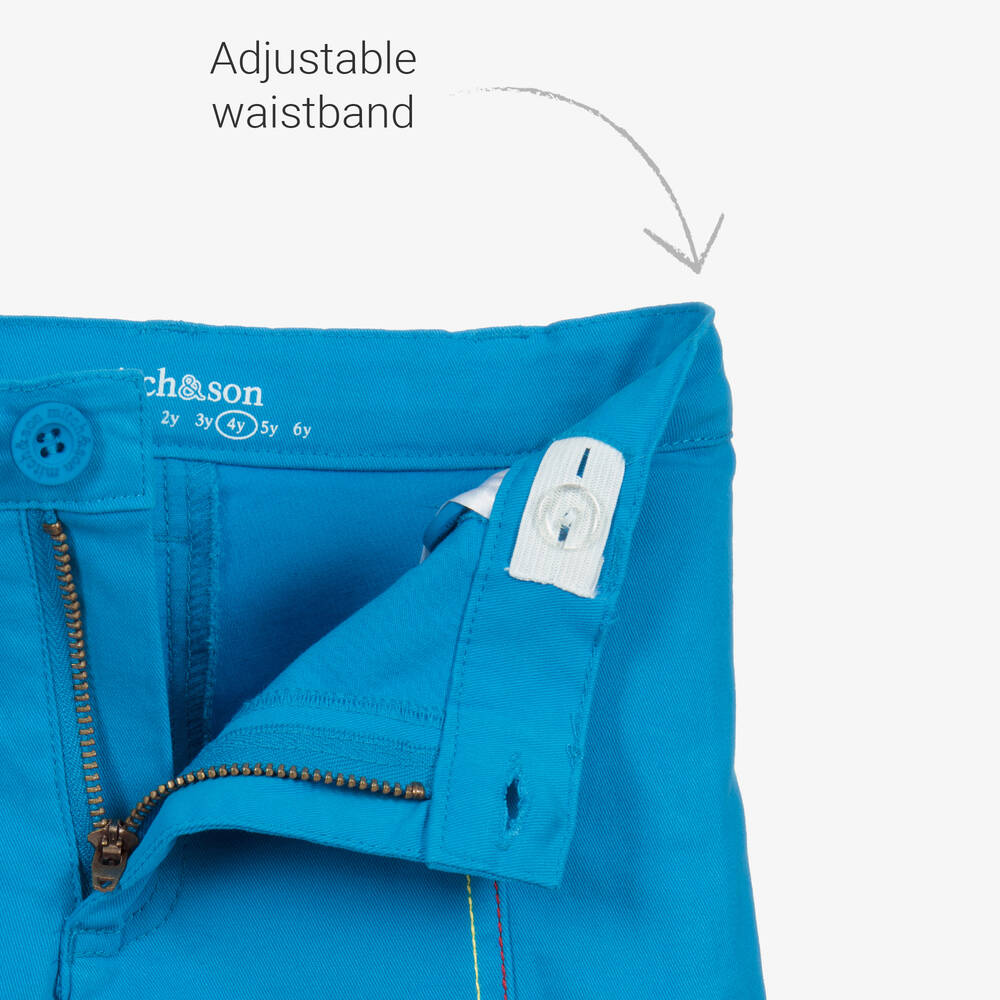 Mitch & Son-Yellow & Blue Shorts Set | Childrensalon Outlet