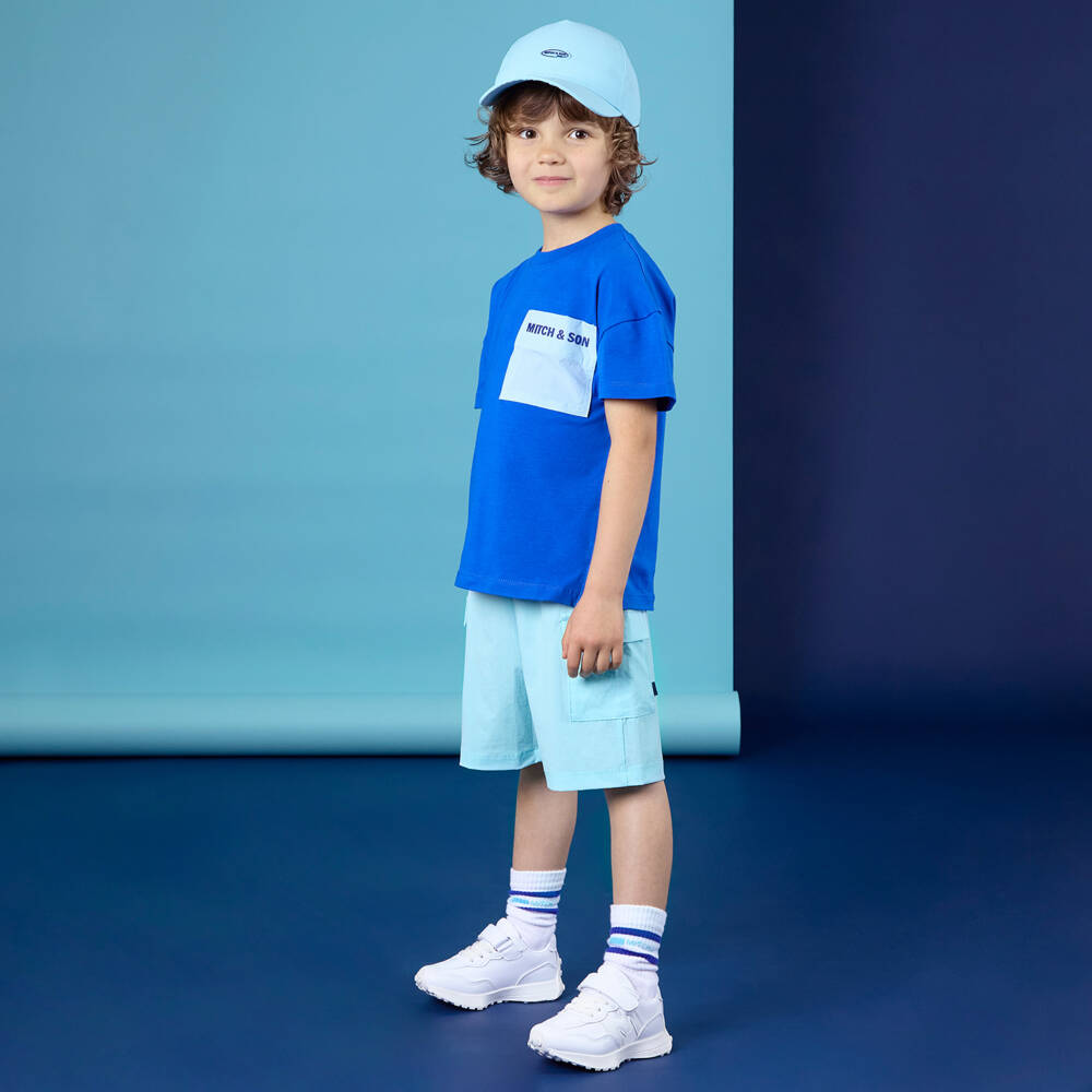Mitch & Son-Летний комплект для мальчиков лазурный | Childrensalon Outlet