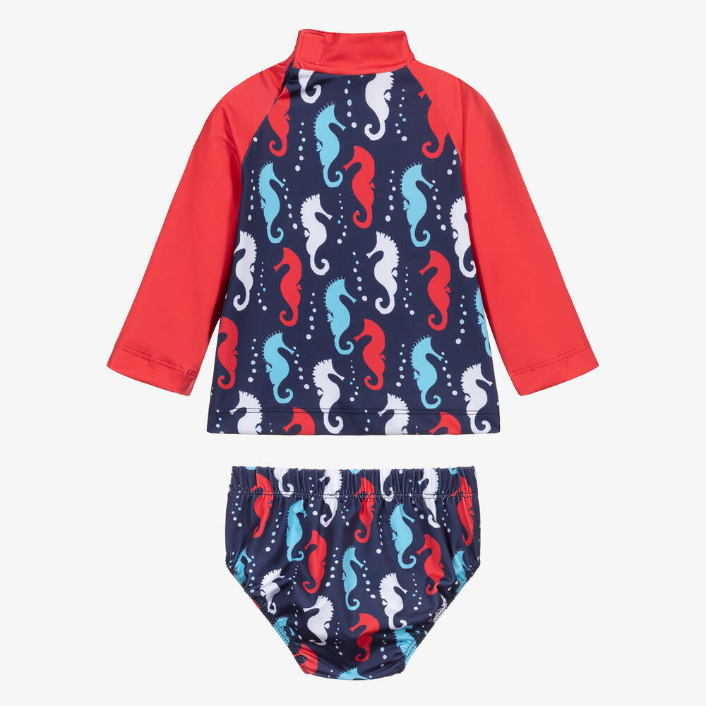 Mitty James-Красно-синий плавательный комплект для мальчиков | Childrensalon Outlet