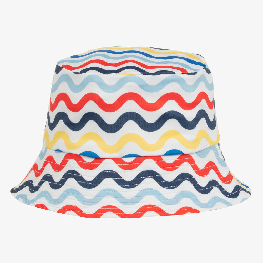 Mitty James-Сине-красная панама в волнистую полоску (UPF50+) | Childrensalon Outlet