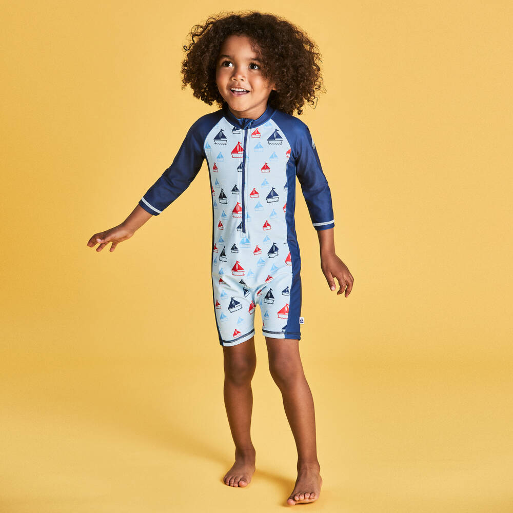 Mitty James-بدلة شمس بحرية زرقاء للأولاد | Childrensalon Outlet