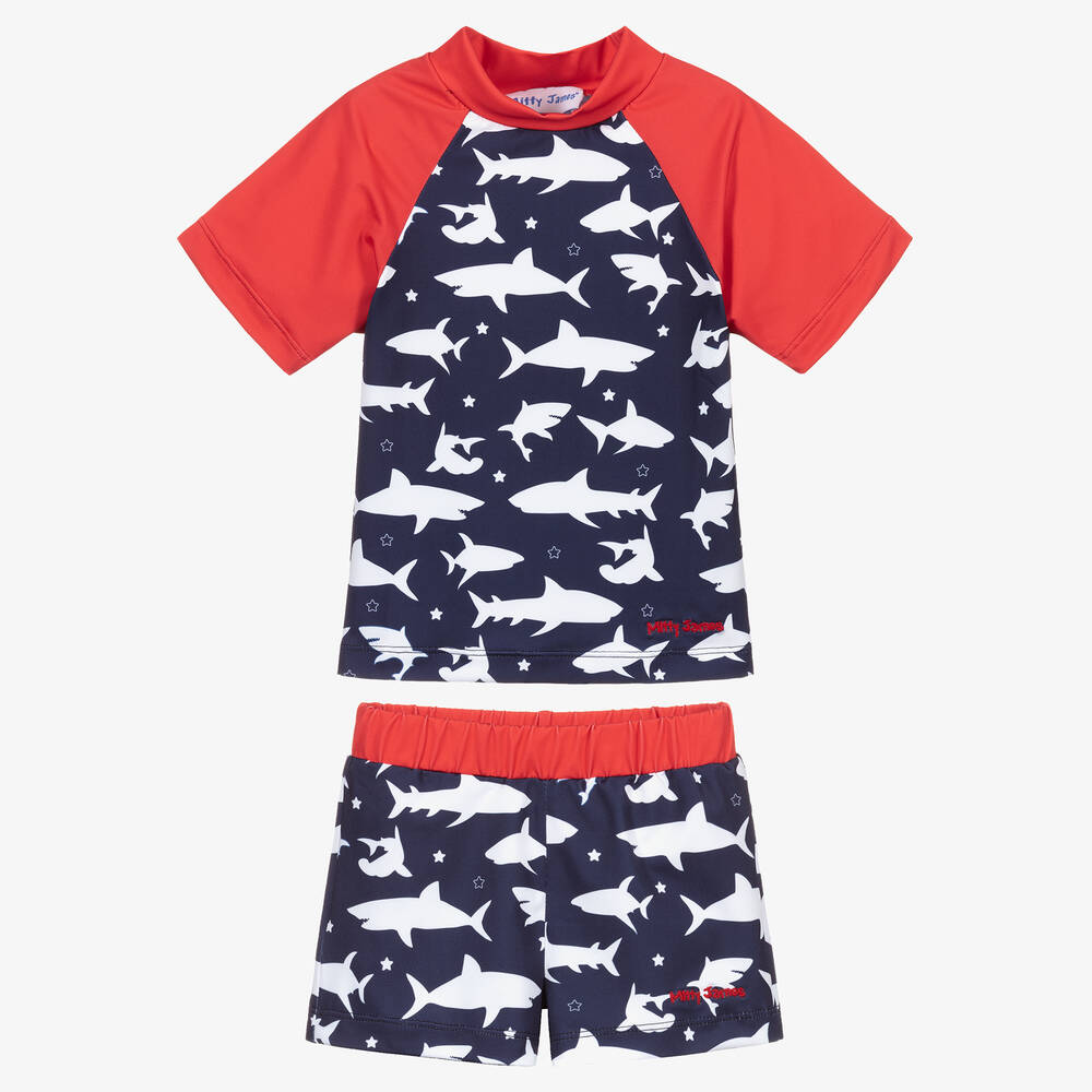 Mitty James-Синий комплект с шортами-плавками для мальчиков | Childrensalon Outlet