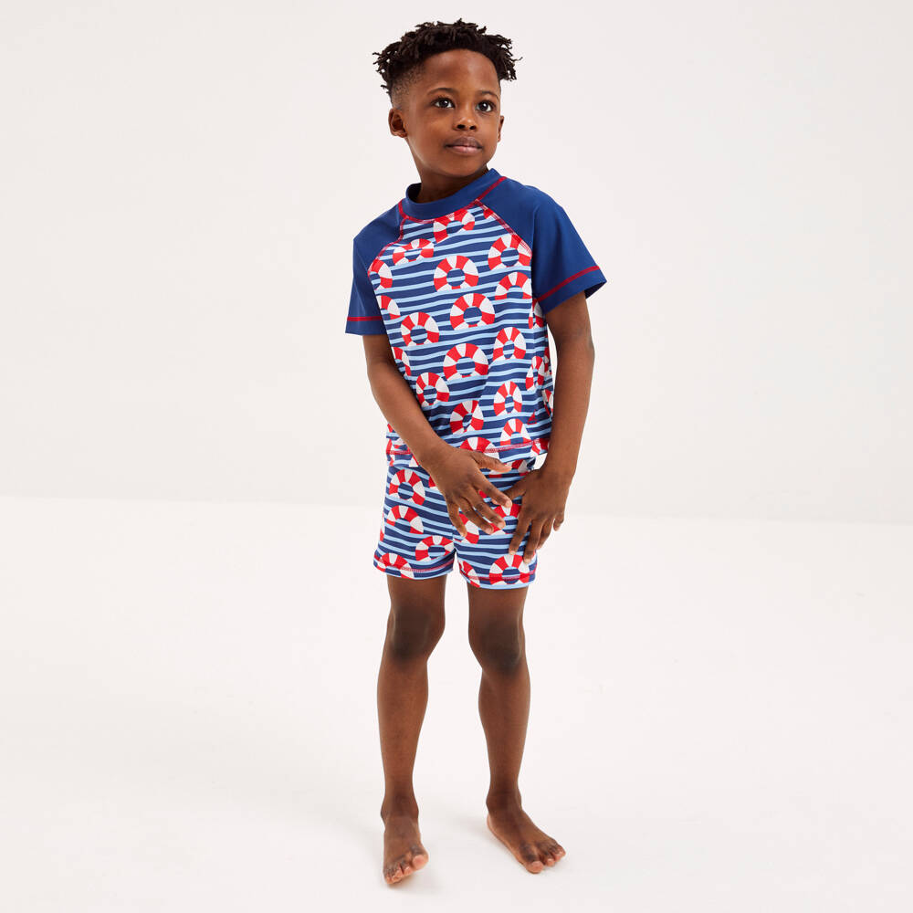 Mitty James-Boys Ocean Stripe Swim Ensemble | Childrensalon Outlet